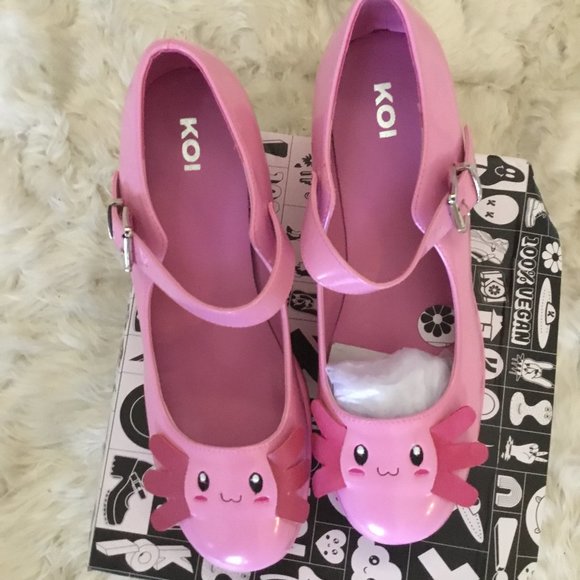 koi Shoes Koi Footwear Cute Axolotl Shoes Size 1 Uk New Us 13 Poshmark